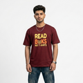 "READ BOOKS NOT T-SHIRTS" Printed Tee