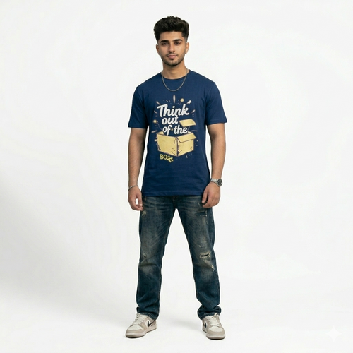 "Think out of the box" Printed Tee