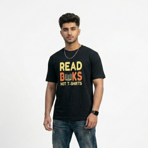 "READ BOOKS NOT T-SHIRTS" Printed Tee